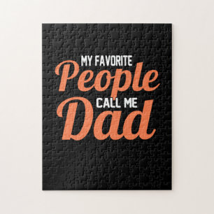 Father Gift My Favourite People Call Me Dad Jigsaw Puzzle