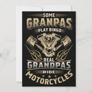 Father Gift Some Grandpas Ride Motorcycles Save The Date