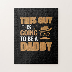 Father Gift   This Guy Is Going To Be A Daddy Jigsaw Puzzle