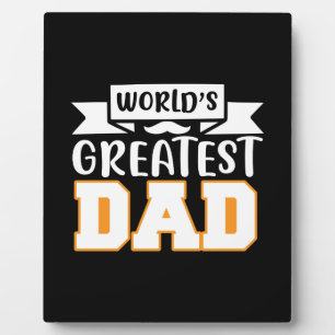 Father Gift World's Greatest Dad Plaque