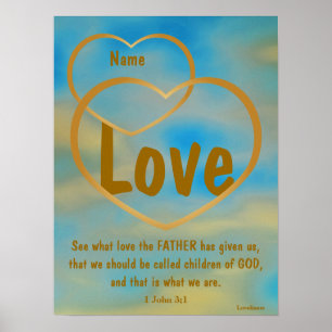 Father God's Love Poster -Customise