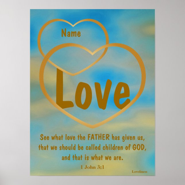 Father God's Love Poster -Customise (Front)