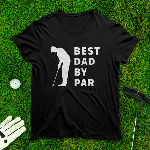 Father Golfing Funny Best Dad By Par Golf Humour T-Shirt
