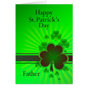 Father, Happy St Patrick's day card