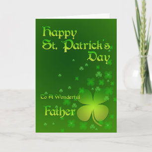 Father, Happy St Patrick's day card