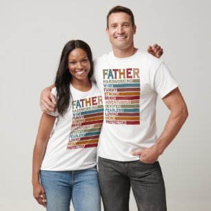 Father Hardworking Funny Adventurous Hero Gifts T-Shirt