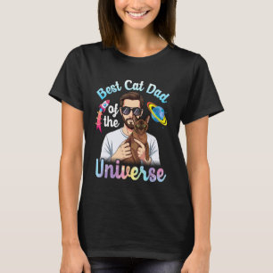 Father Havana Brown Best Cat Dad of The Universe C T-Shirt