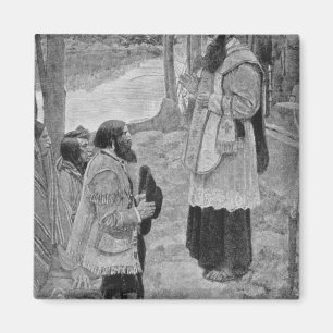 Father Hennepin Celebrating Mass Magnet