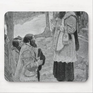 Father Hennepin Celebrating Mass Mouse Pad