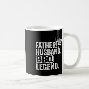 Father Husband Bbq Legend Grillfather Smoking Meat Coffee Mug