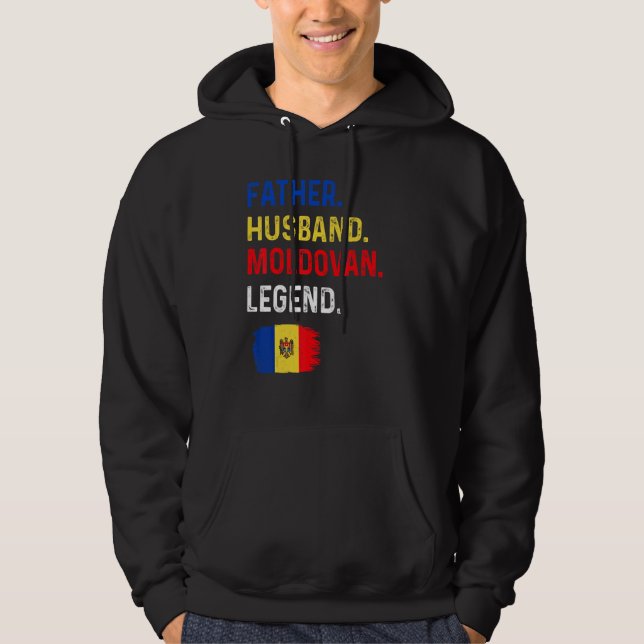 Father Husband Moldovan Legend Proud Dad Moldova F Hoodie (Front)