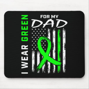 Father I Wear Green For My Dad Kidney Disease Awar Mouse Pad
