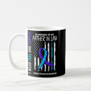 Father In Law Awareness Prevention Aamerican Flag Coffee Mug