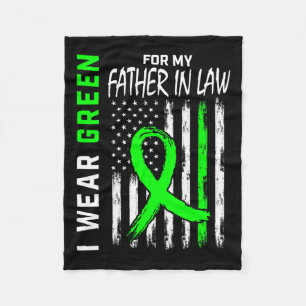 Father In Law Kidney Disease Cerebral Palsy Awaren Fleece Blanket