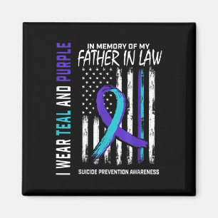 Father In Law Suicide Awareness Prevention America Magnet