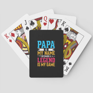 Father Is My Hero Playing Cards