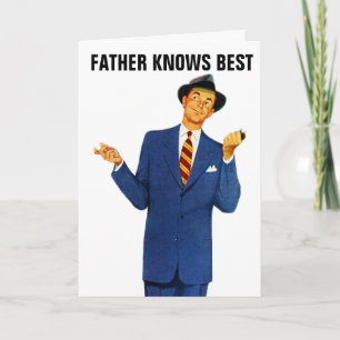 FATHER KNOWS BEST FATHER'S DAY RETRO CARDS FOR DAD