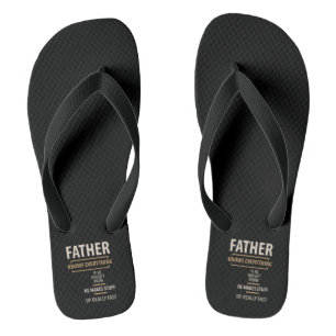 Father Knows Everything - Father and Grandpa Gifts Thongs