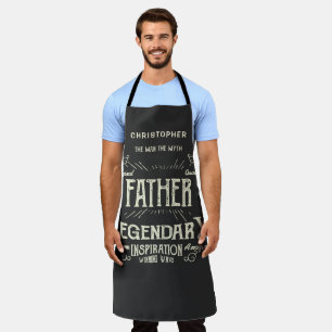 Father Man Myth Legend Retro Apron