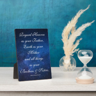 Father, Mother, Brothers & Sisters Proverb Plaque