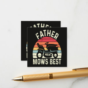 Father Mows Best Enclosure Card