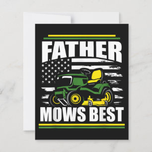 Father Mows Best Funny Lawn Mower American Flag Fa