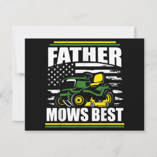 Father Mows Best Funny Lawn Mower American Flag Fa