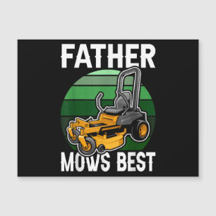 Father Mows Best Funny Riding Mower Retro Mowing D