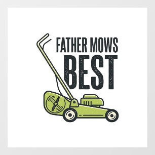 Father Mows Best Vintage Lawn Mower Shirt Design_1
