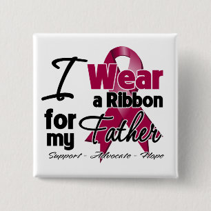 Father - Multiple Myeloma Ribbon 15 Cm Square Badge