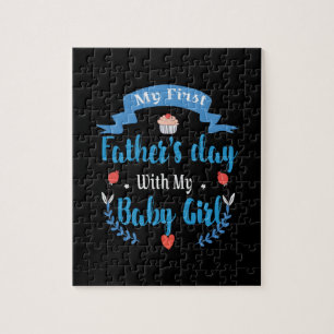 Father My First Father's Day With My Baby Girl Jigsaw Puzzle