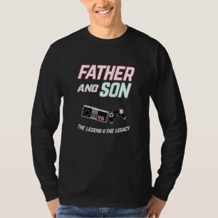 Father Nd Son Matching Outfit Gamer Video Gaming F T-Shirt