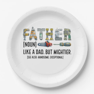 Father Noun Paper Plate