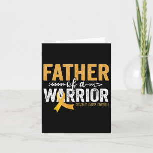 Father Of A Warrior Childhood Cancer - Ribbon Onco Card