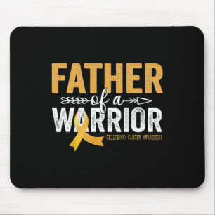 Father Of A Warrior Childhood Cancer - Ribbon Onco Mouse Pad