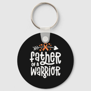 Father Of A Warrior Dad Family Leukaemia Cancer Aw Key Ring