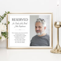Father of Bride In Heaven Photo Memorial Wedding