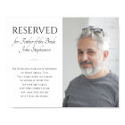 Father of Bride In Heaven Photo Memorial Wedding