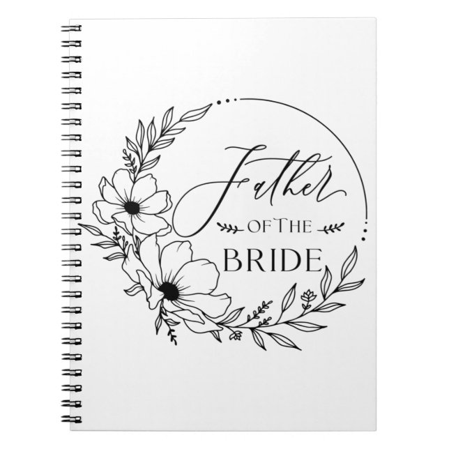 father of bride notebook (Front)