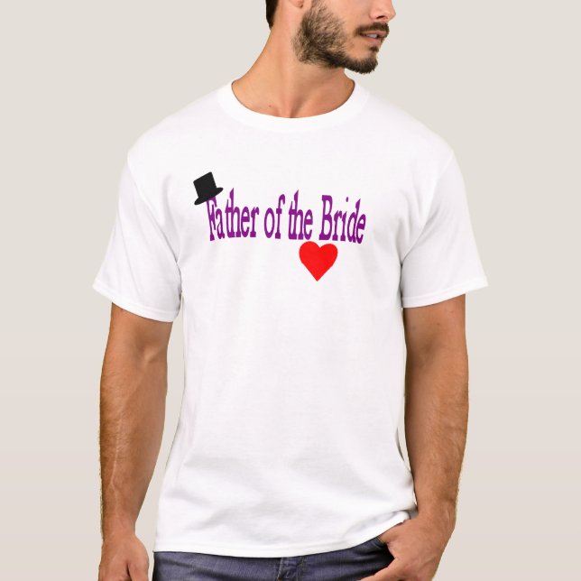Father of bride top hat heart (Front)