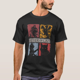 Father Of Cats Cat Dad Kitty Daddy Papa Fathers Da T-Shirt