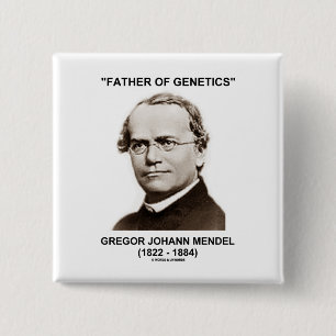 Father Of Genetics Gregor Johann Mendel 15 Cm Square Badge