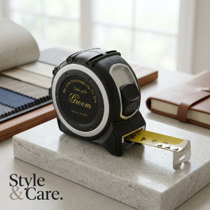Father Of Groom Custom Tape Measure Gift 1