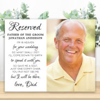 Father Of Groom Photo Heaven Memorial Wedding
