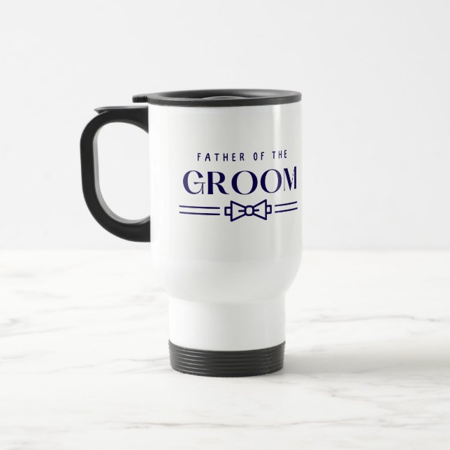 Father of Groom Travel Mug (Left)