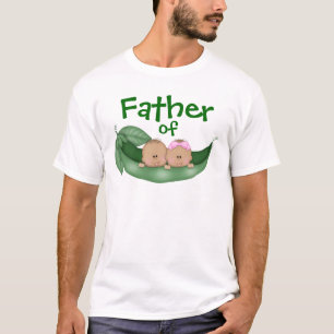 Father of Mixed Twins (dark skin) T-Shirt