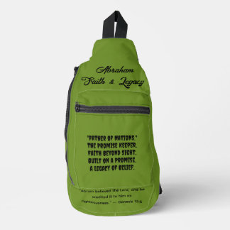 "Father of Nations" Biblical Faith Sling Bag