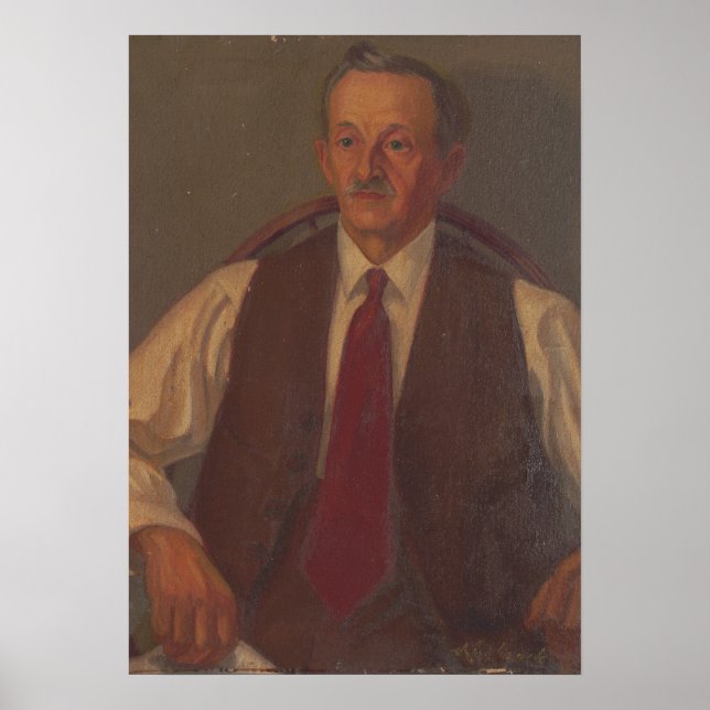 Father of the Artist – Kulhanek Portrait (1942) Poster (Front)