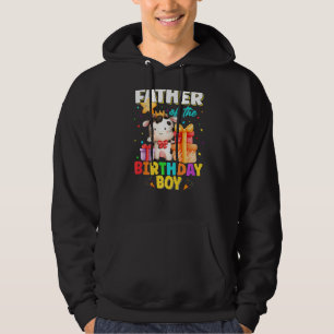 Father Of The Birthday Boy Cow Farm Animals Family Hoodie