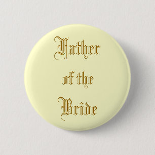 Father of the Bride 6 Cm Round Badge